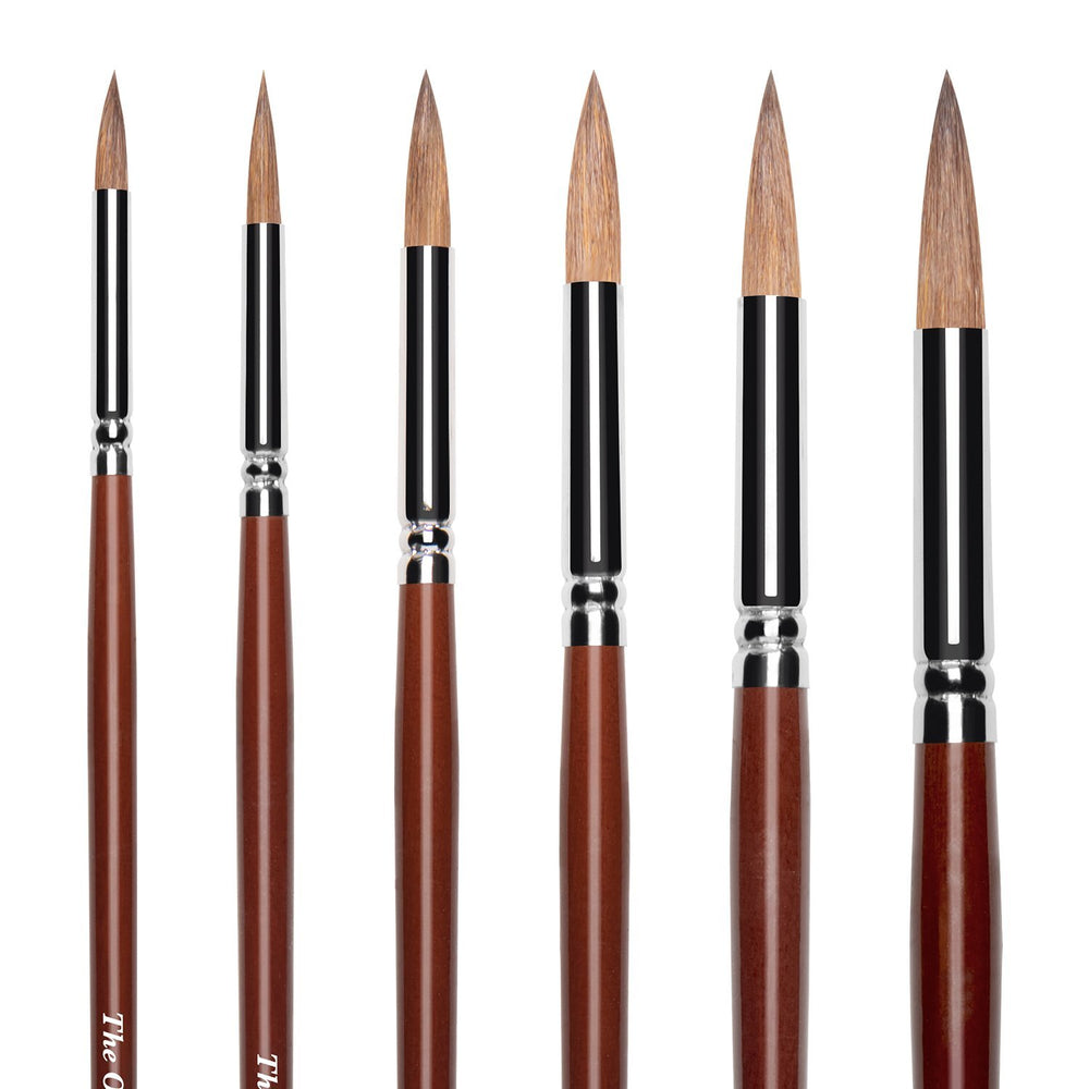 Sable Brush Set of 18 with Free Brush Roll, view 11
