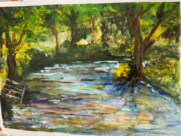 Painting by Yvonne Melluish