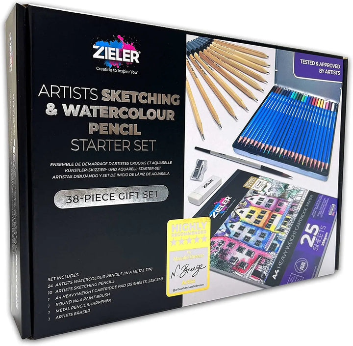 Sketching & Watercolour Starter Set by Zieler