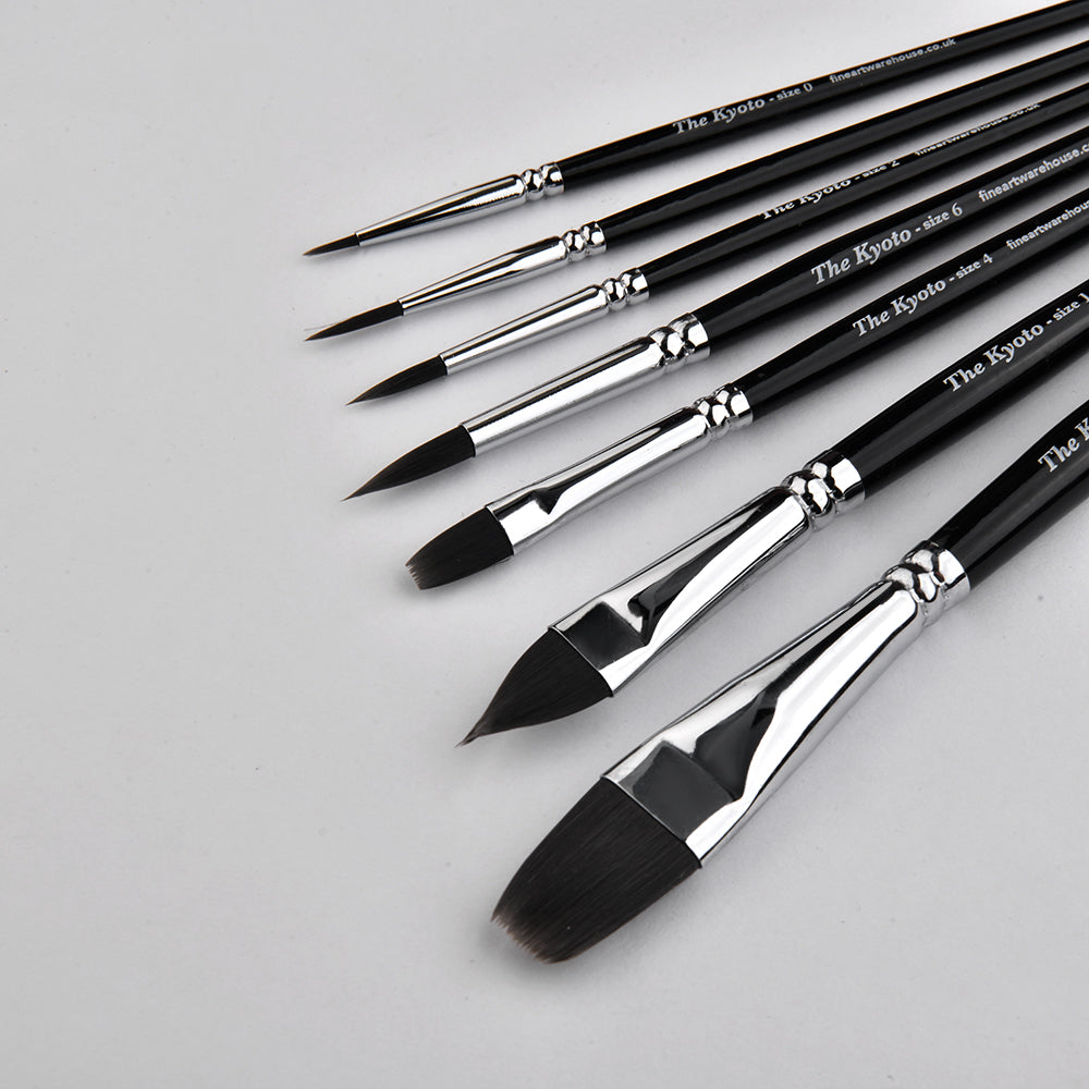 The Kyoto Japanese Nylon Brush Set of 7, view 2