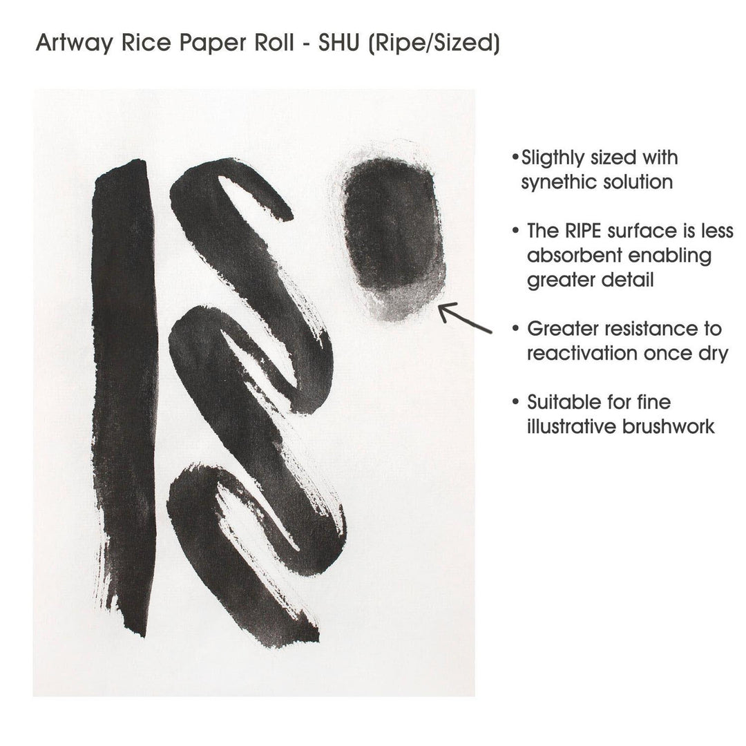 NEW - Artway Rice Paper, Ink and Brush sets - Shu (Ripe)