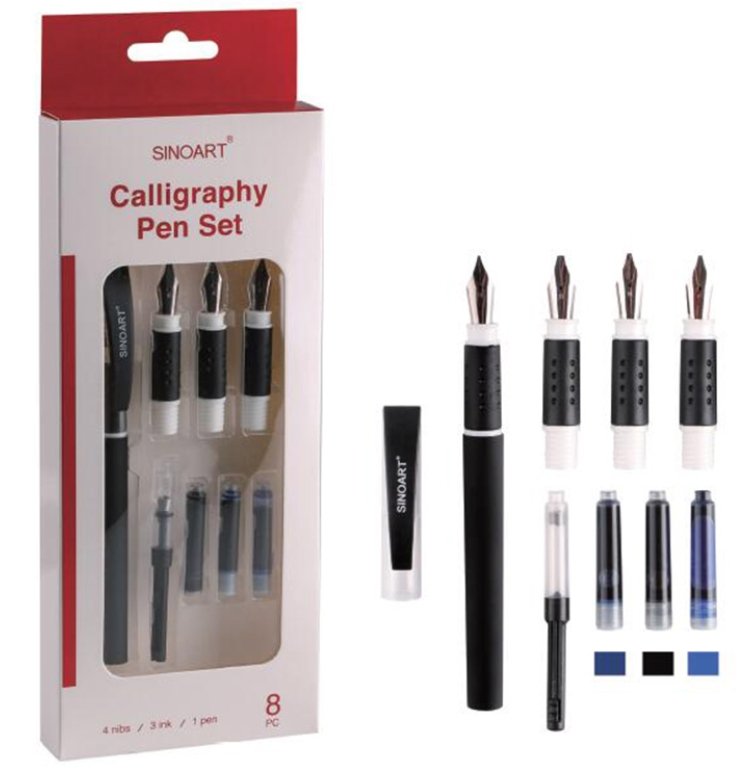 8 Piece Calligraphy Pen Set