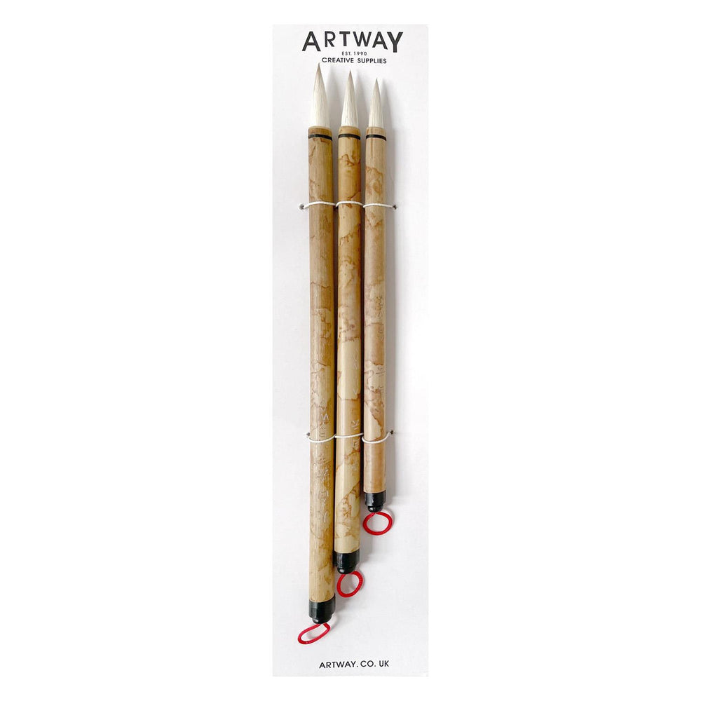 Chinese Brush Set of 3, White Cloud, view 4