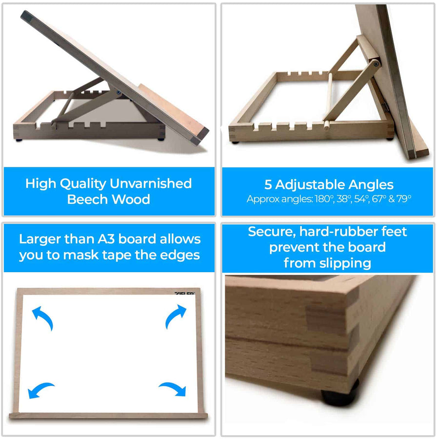 A3 Easel & Acrylic Paint Art Gift Set – by Zieler