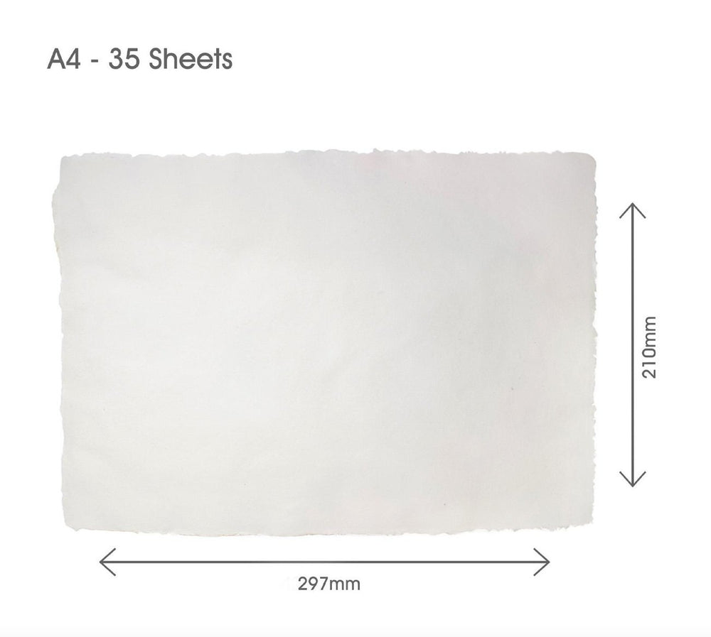Handmade Cotton Rag Paper, A4, 35 Sheets, 250gsm, view 3