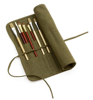 Artist Brush Canvas Roll Bag