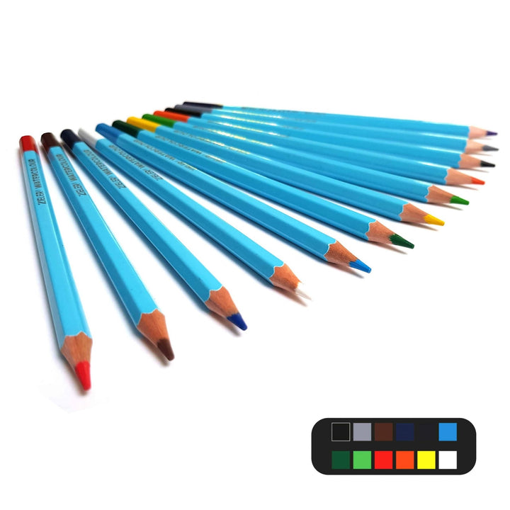 Artist Sketching and Colouring Pencils | 36 Piece Wooden Box Set – by Zieler - The Fine Art Warehouse