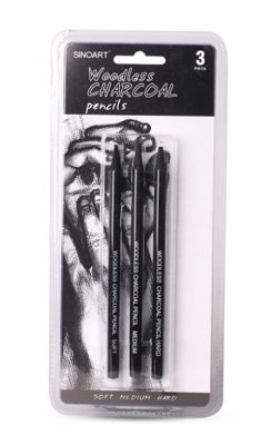 Charcoal Pencil Set of 3 - The Fine Art Warehouse