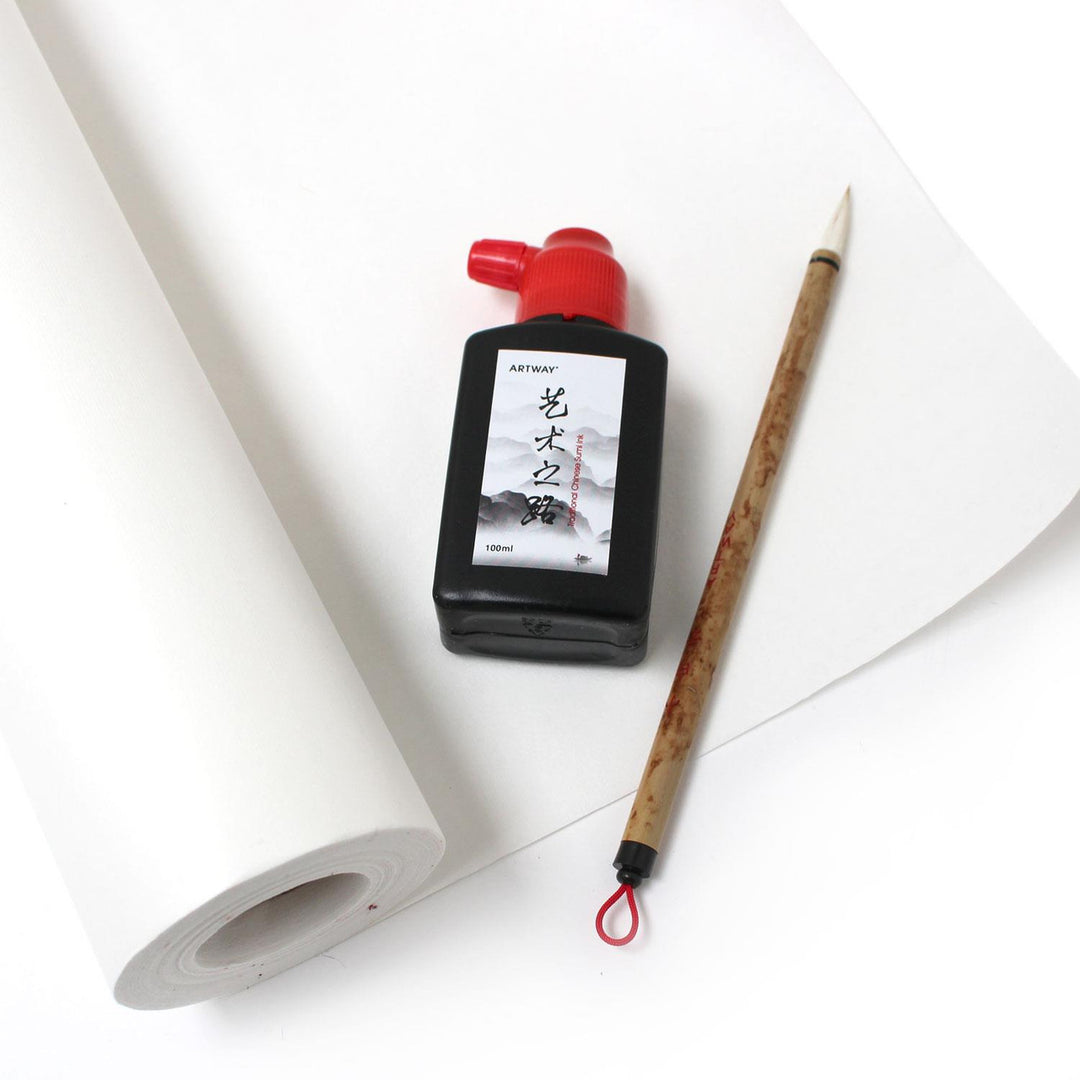 NEW - Artway Rice Paper, Ink and Brush sets - Shu (Ripe)