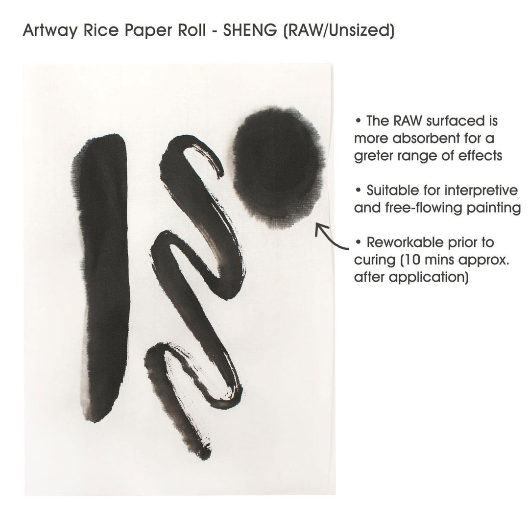 NEW Artway Rice Paper, Ink and Brush sets - Sheng (Raw)