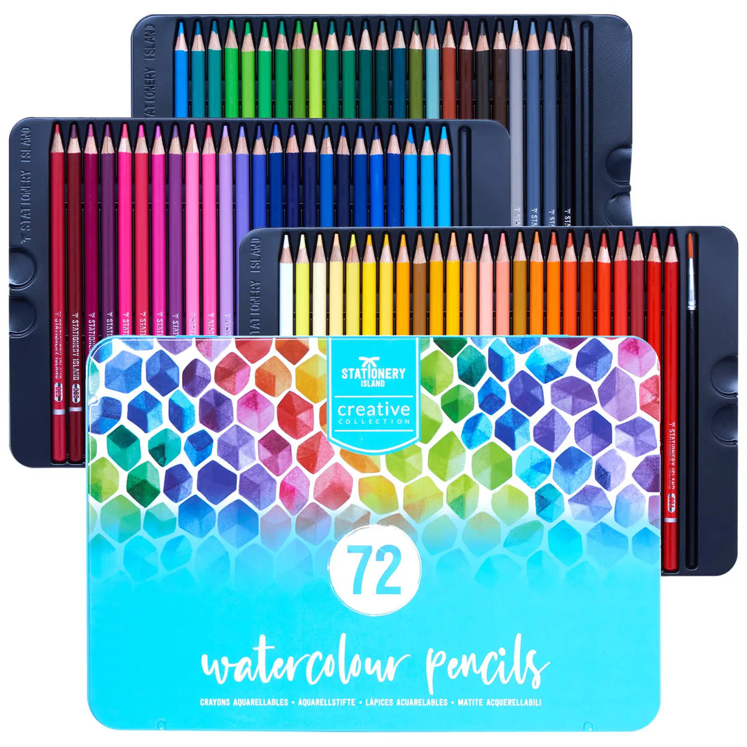 Stationery Island Watercolour Pencils - Set Of 72