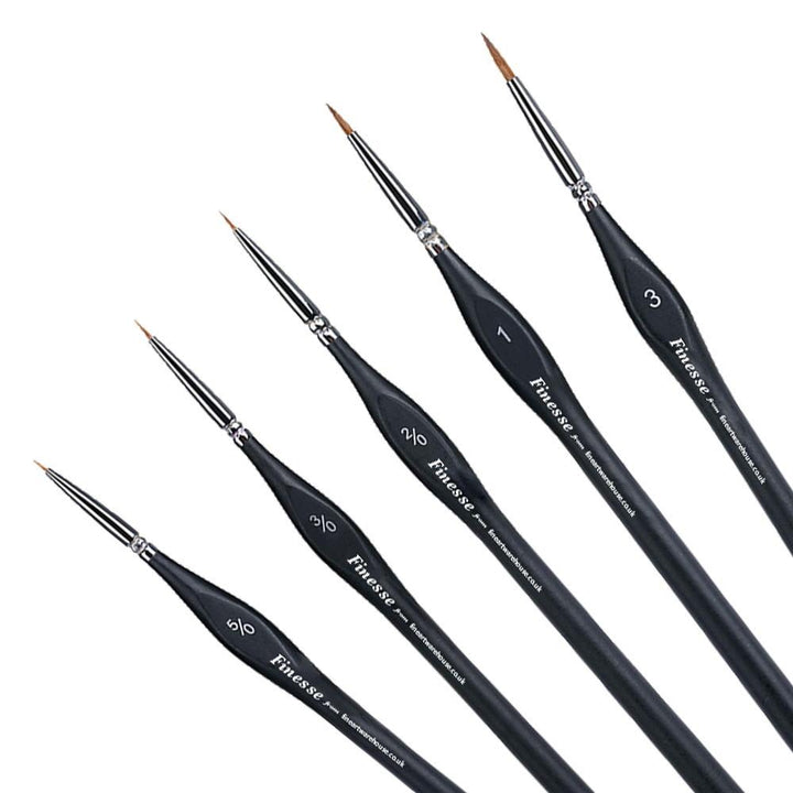 'Finesse' Fine Detail Brush Set of 5 - The Fine Art Warehouse