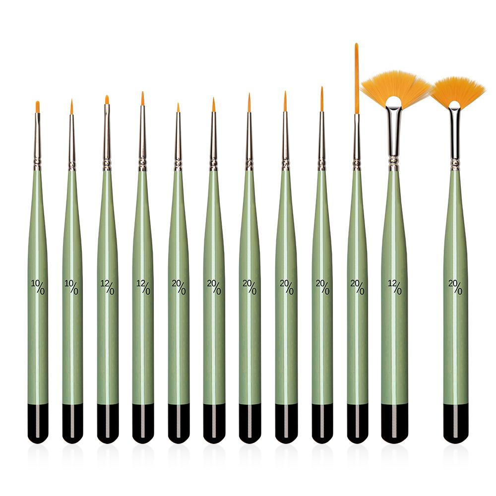 NEW: Set of 12 Fine Detail Brush Set - The Fine Art Warehouse