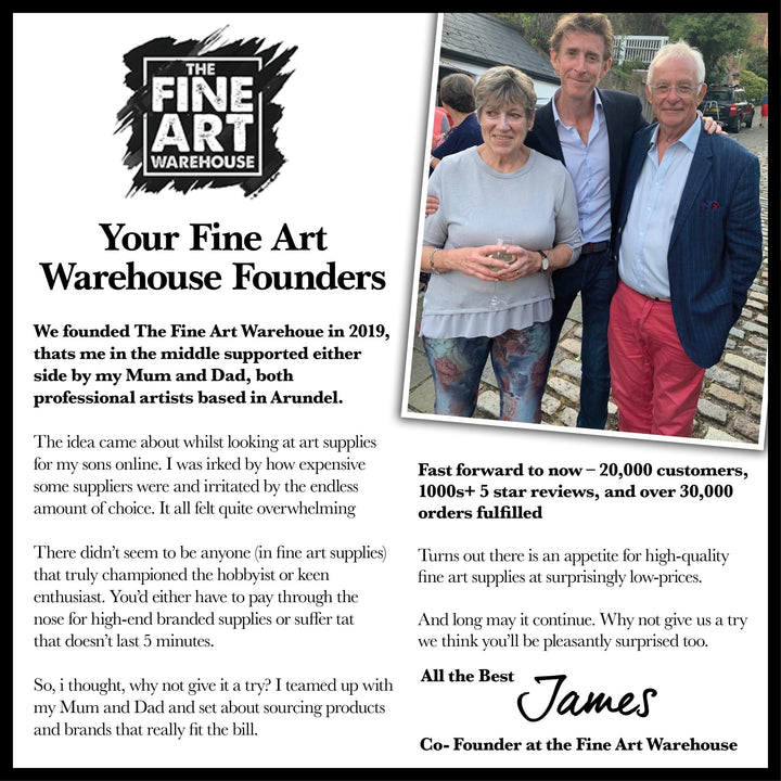NEW The Oxford Fine Sable Brush Set - The Fine Art Warehouse