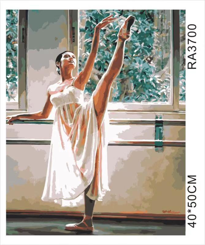Premium paint by numbers - Dance Practice - 40cm x 50cm - The Fine Art Warehouse