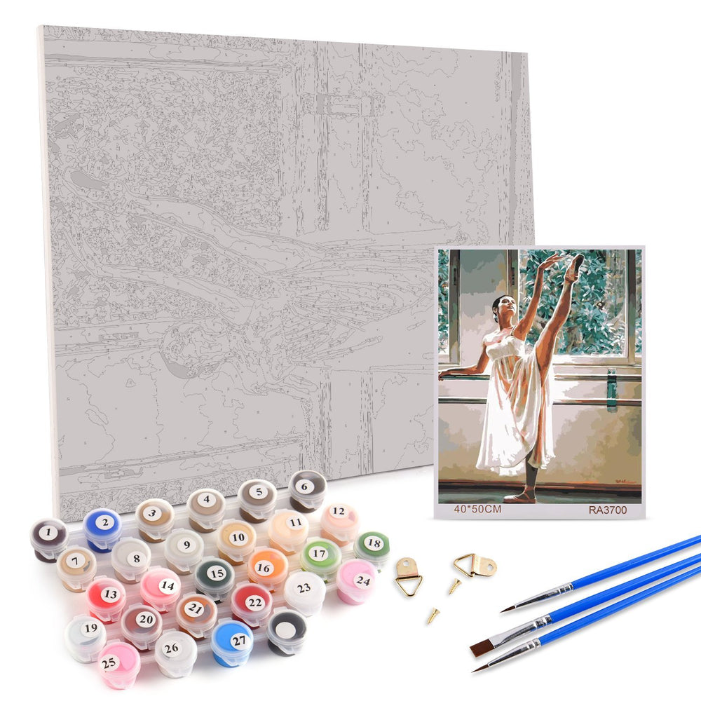 Paint by Numbers Kit, Ballet Dancer, 40 x 50cm