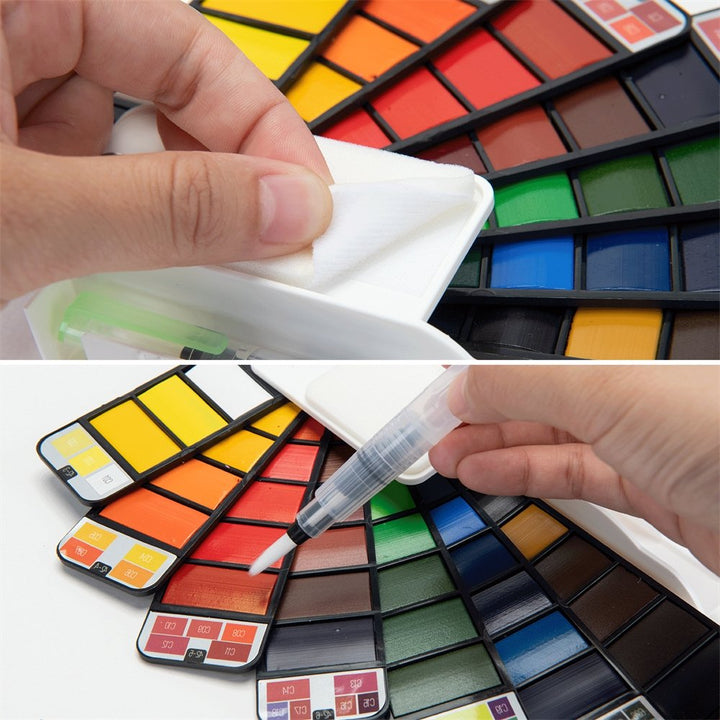 Sable (12 set) & Premium 42 Watercolour Bundle - SAVE £10 - The Fine Art Warehouse