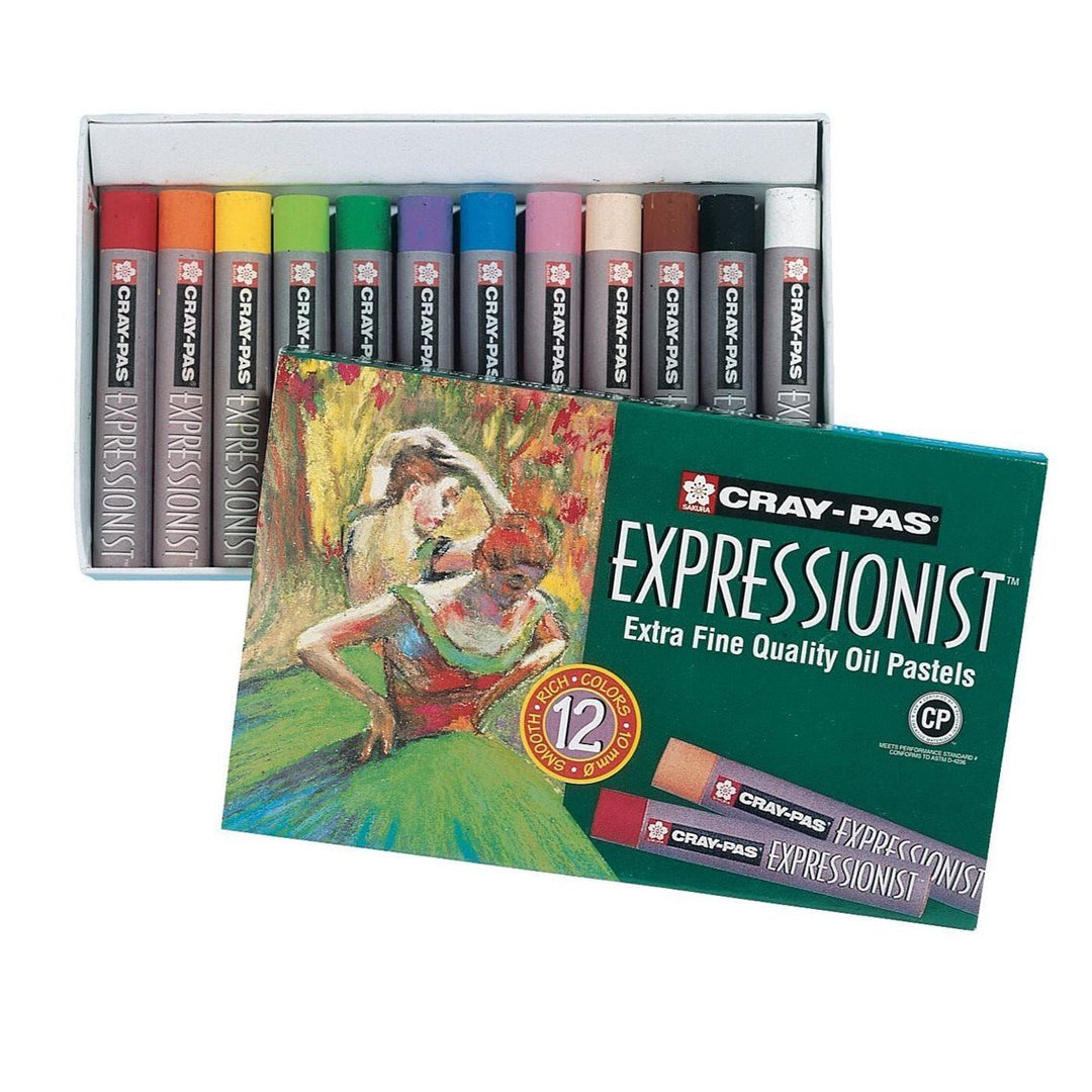 SAKURA Cray-Pas Expressionist oil pastel set | 12 colours - The Fine Art Warehouse