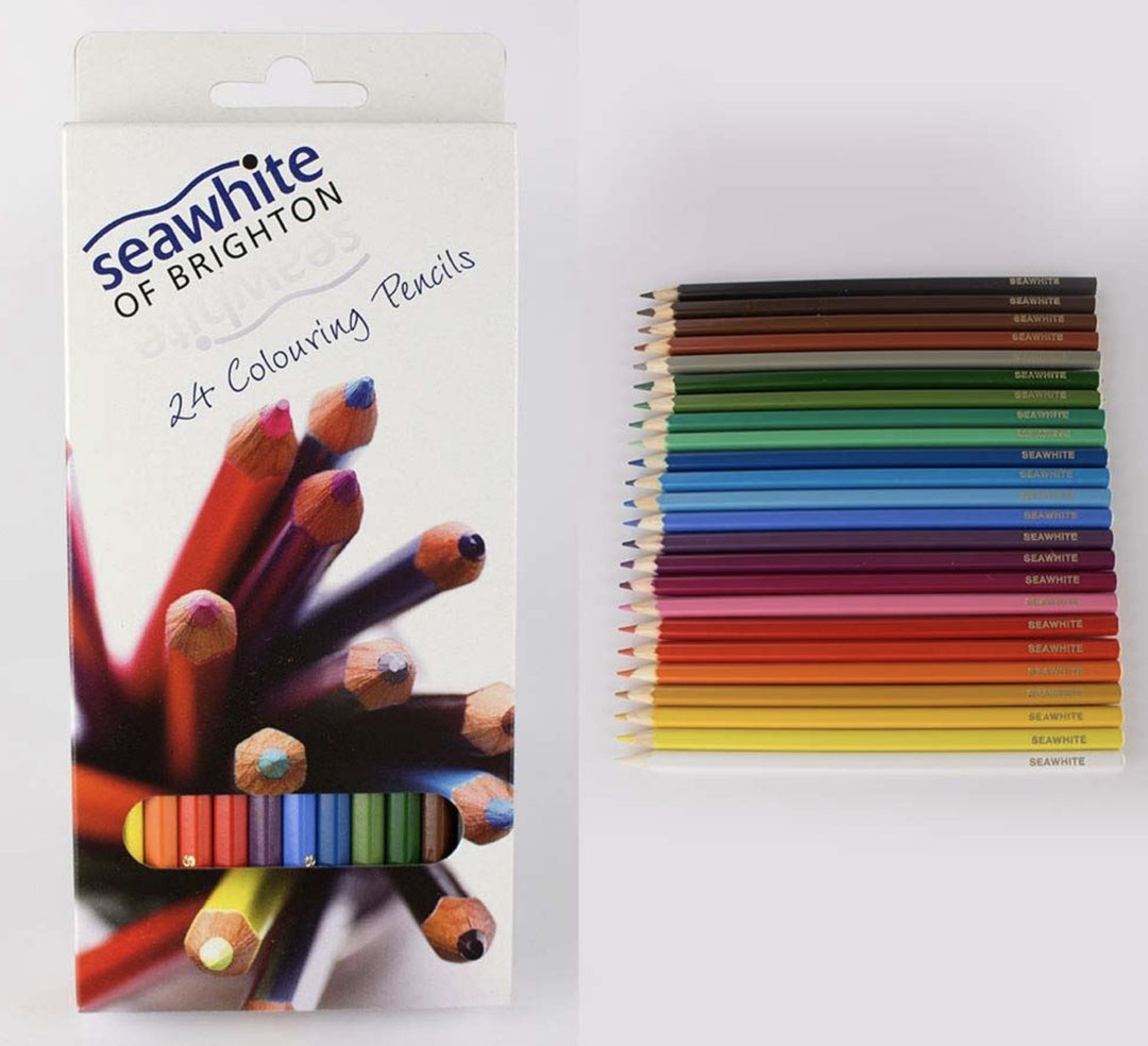 Seawhite Coloured Pencils - Box of 24 - The Fine Art Warehouse