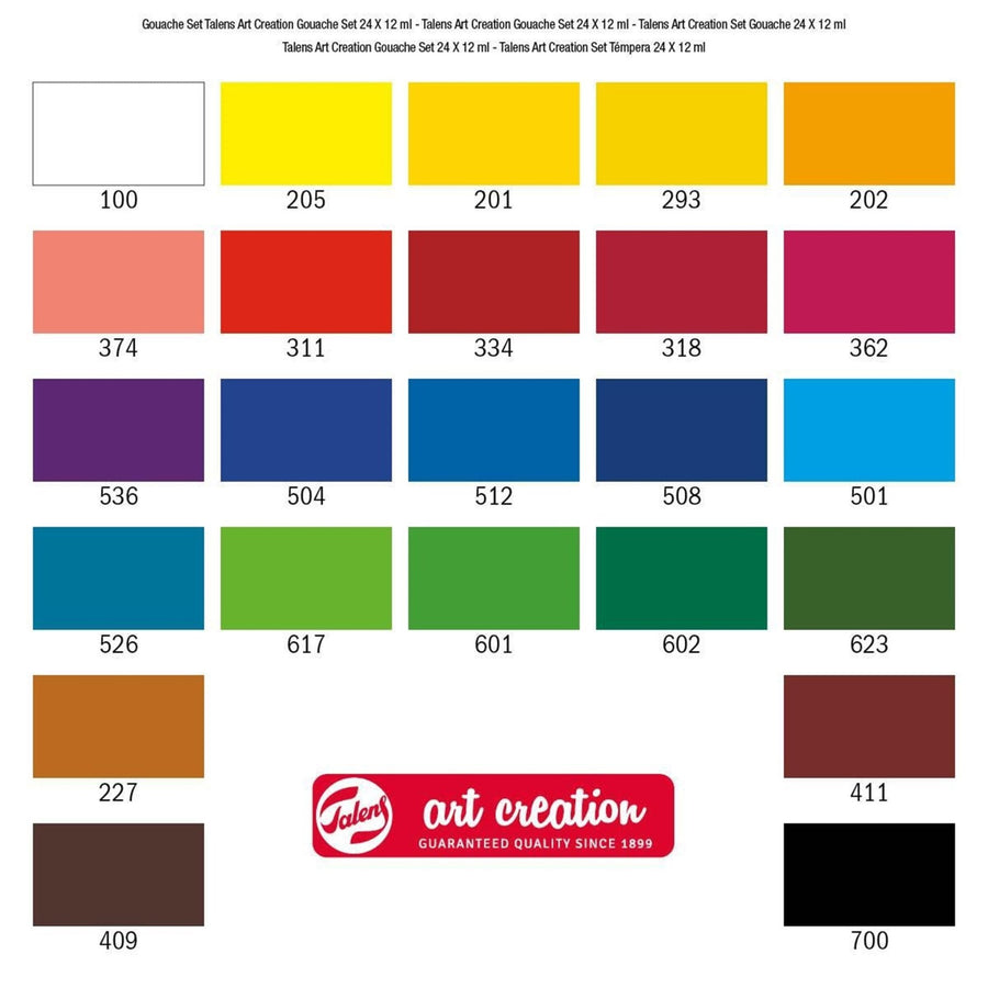 TALENS ART CREATION Gouache set | 24 x 12 ml