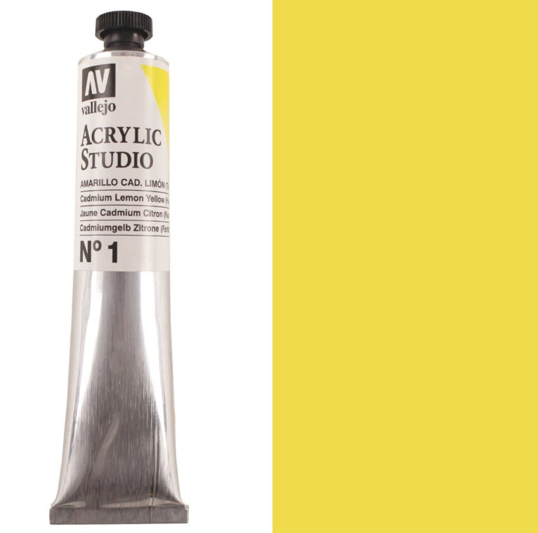 Vallejo Acrylic Studio Paint - 60ml Tubes