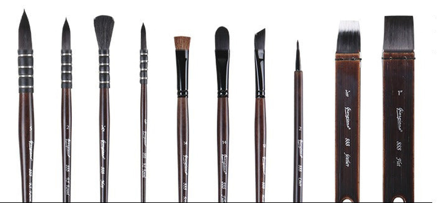 Sizes 5 and 2, brushes Rounds