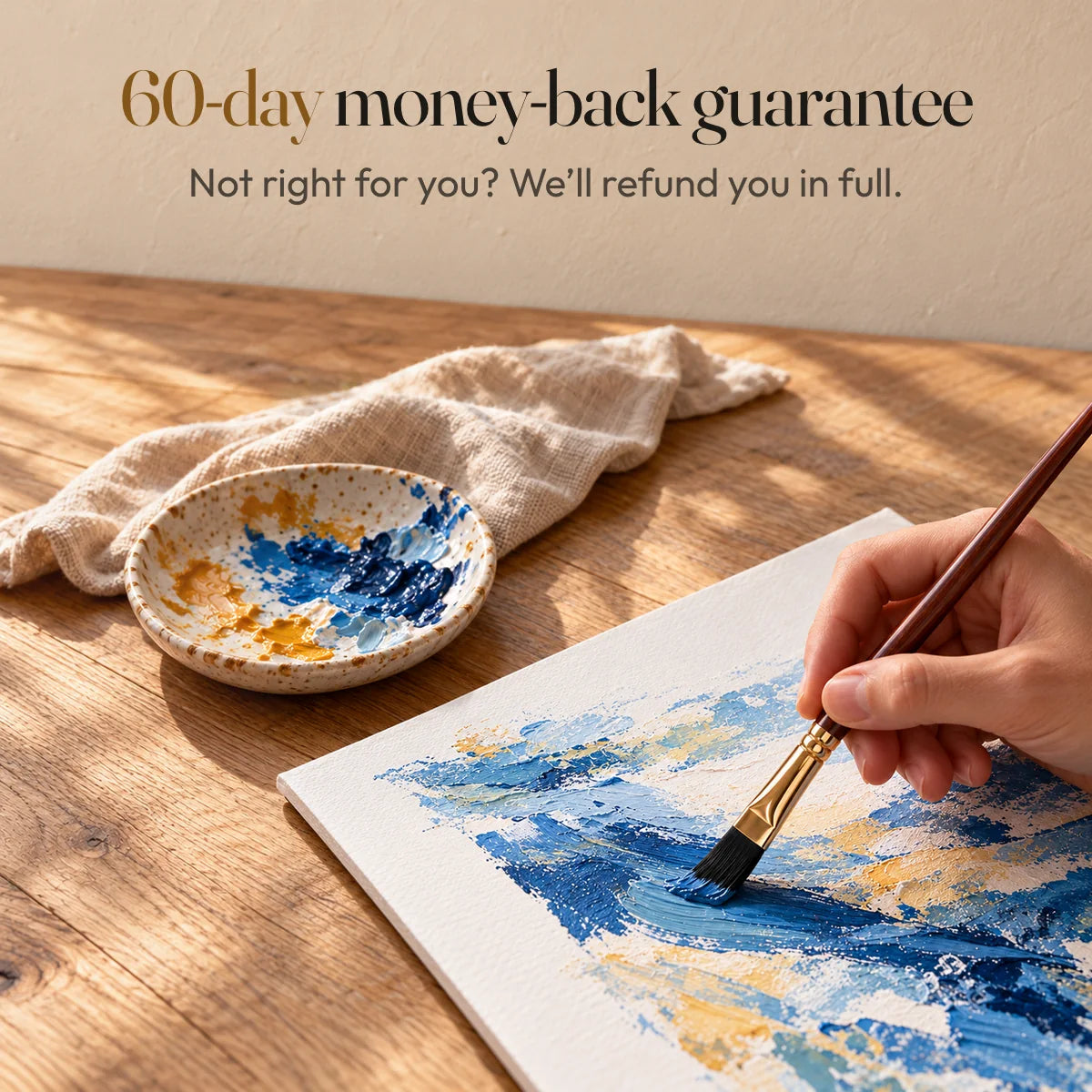 60-day money-back guarantee. Not right for you? We’ll refund you in full.