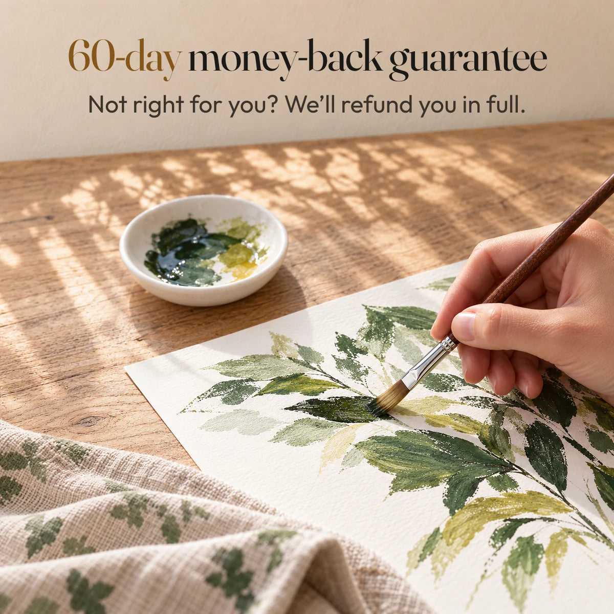 60-day money-back guarantee. Not right for you? We’ll refund you in full.