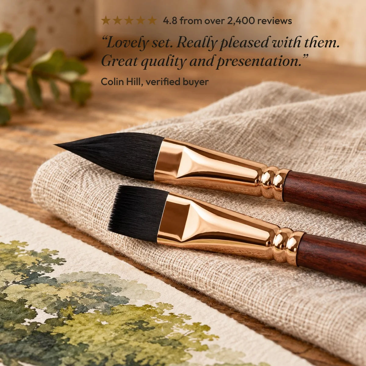 4.8 from over 2,400 reviews. “Lovely set. Really pleased with them. Great quality and presentation.” Colin Hill, verified buyer.