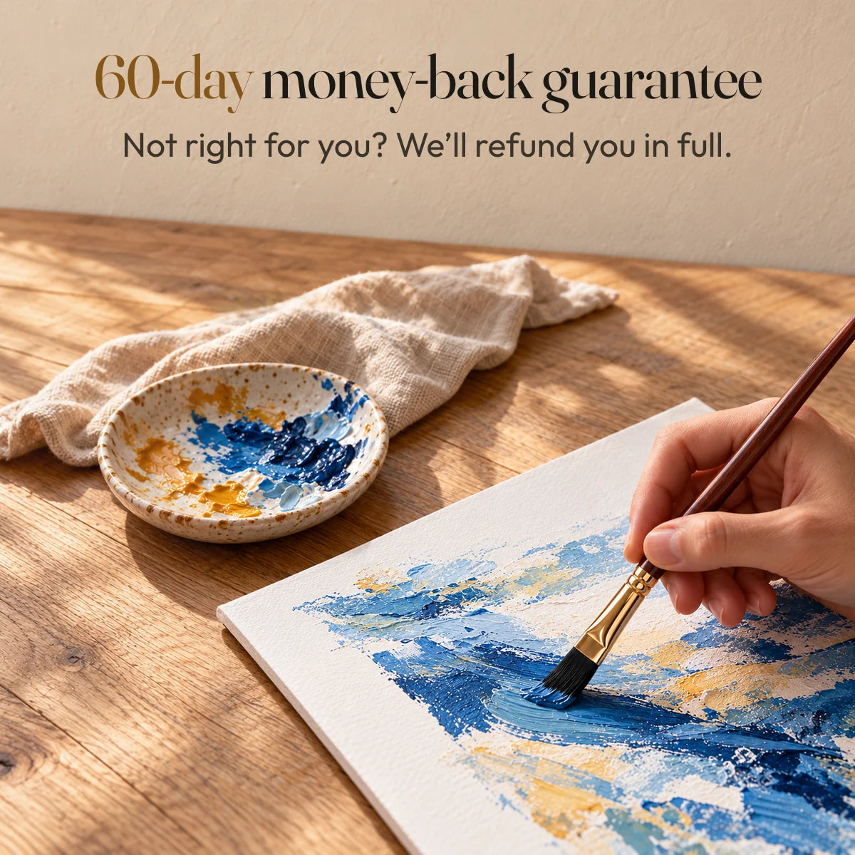 60-day money-back guarantee. Not right for you? We’ll refund you in full.