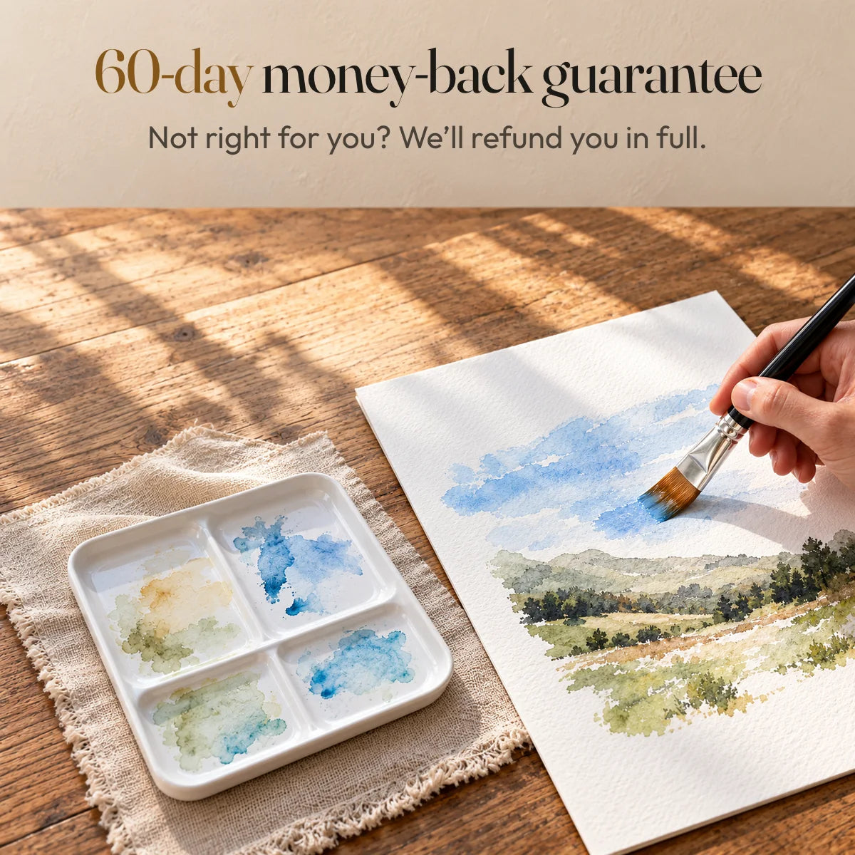 60-day money-back guarantee. Not right for you? We’ll refund you in full.
